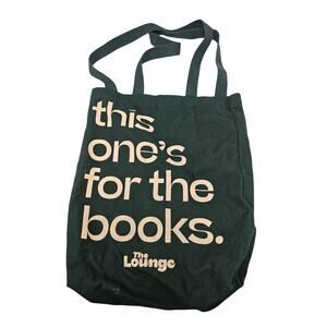 The Lounge This One's For the Books Canvas Tote Bag Crunchy Casual Granola
